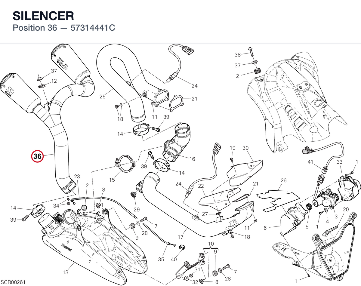 SILENCER 57314441C diagram position