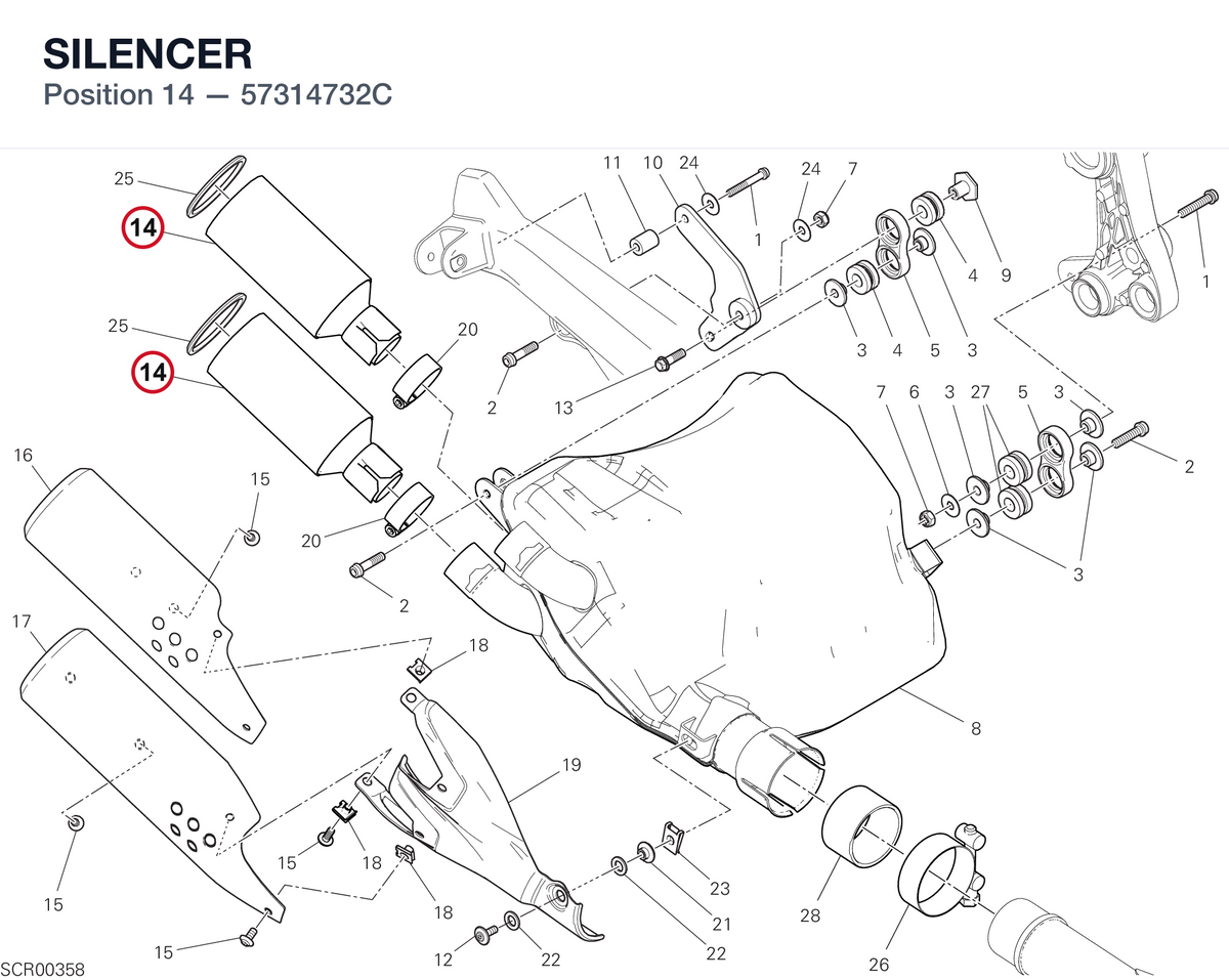 SILENCER 57314732C diagram position