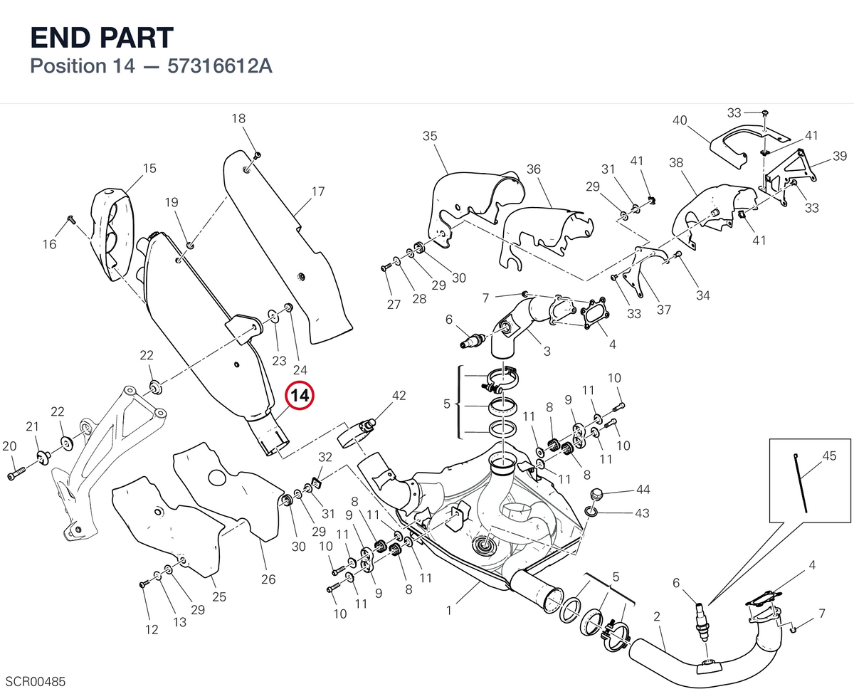 END PART 57316612A diagram position