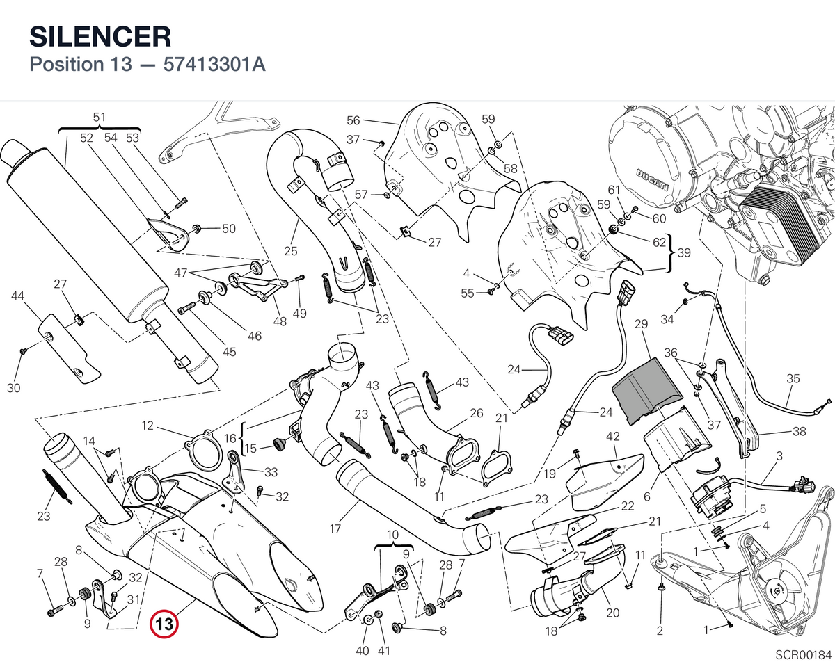 SILENCER 57413301A diagram position