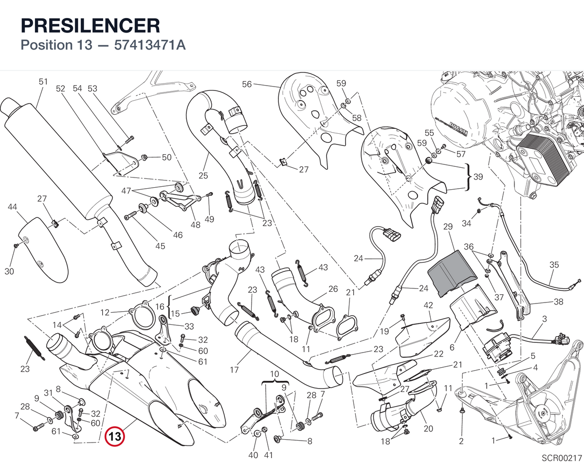 PRESILENCER 57413471A diagram position