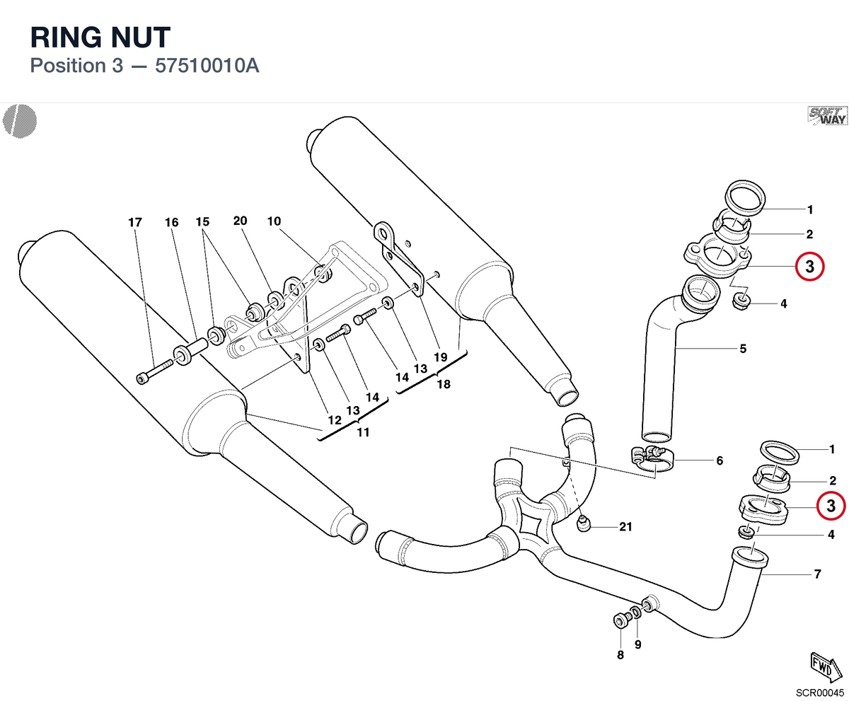 RING NUT 57510010A diagram position