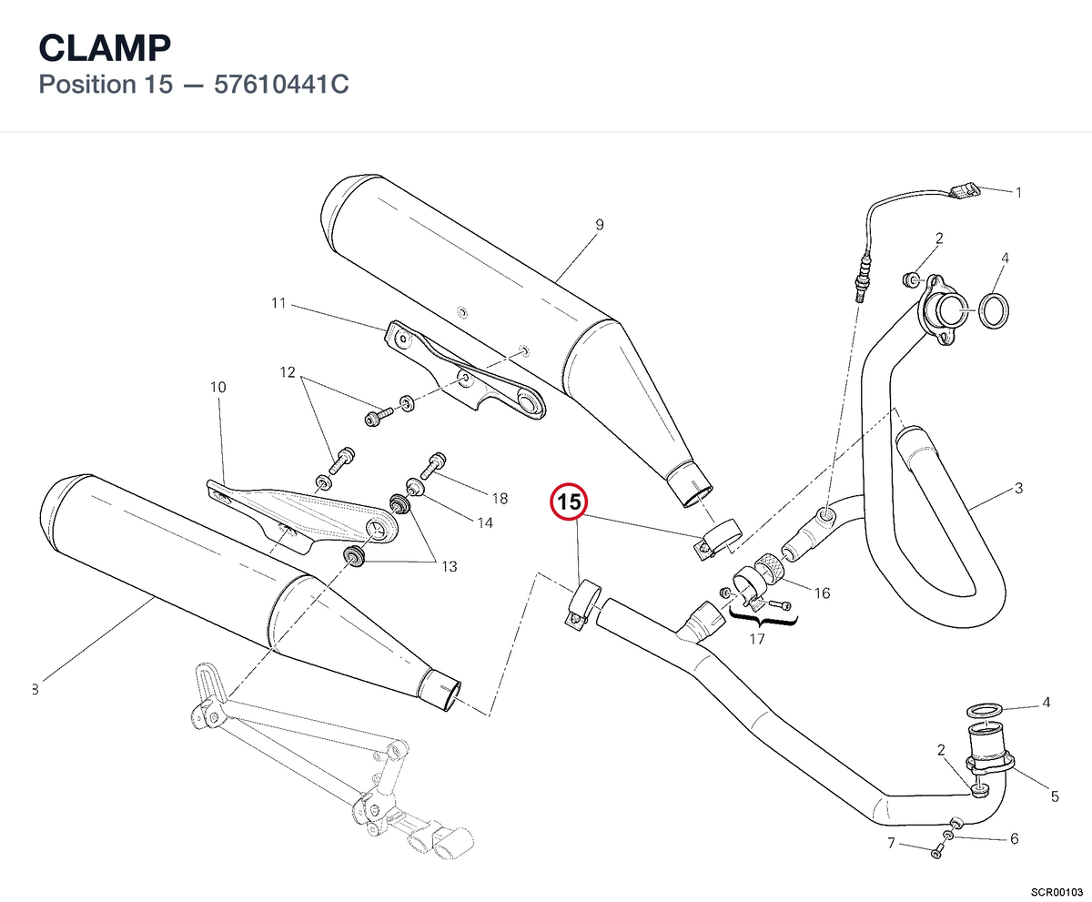 CLAMP 57610441C diagram position