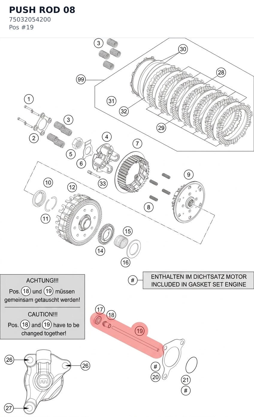 Diagram preview: PUSH ROD 08 (75032054200)