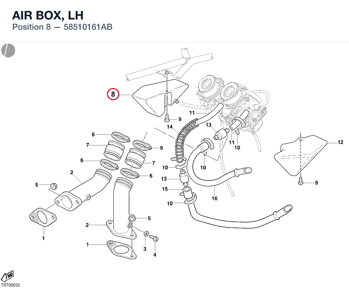 AIR BOX, LH 58510161AB diagram position