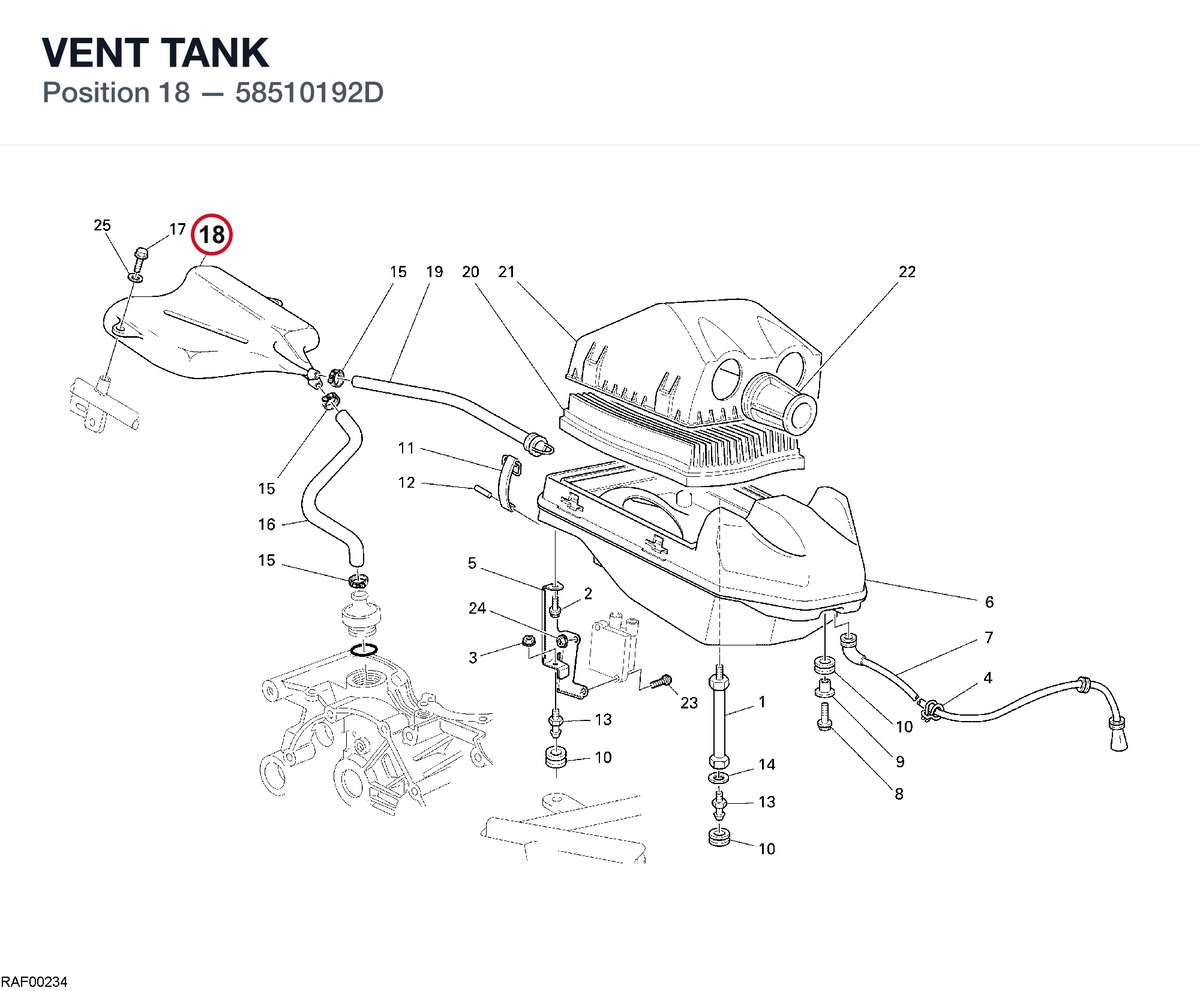 VENT TANK 58510192D diagram position