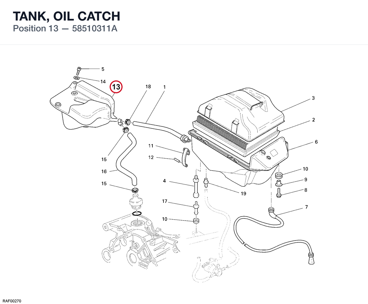TANK, OIL CATCH