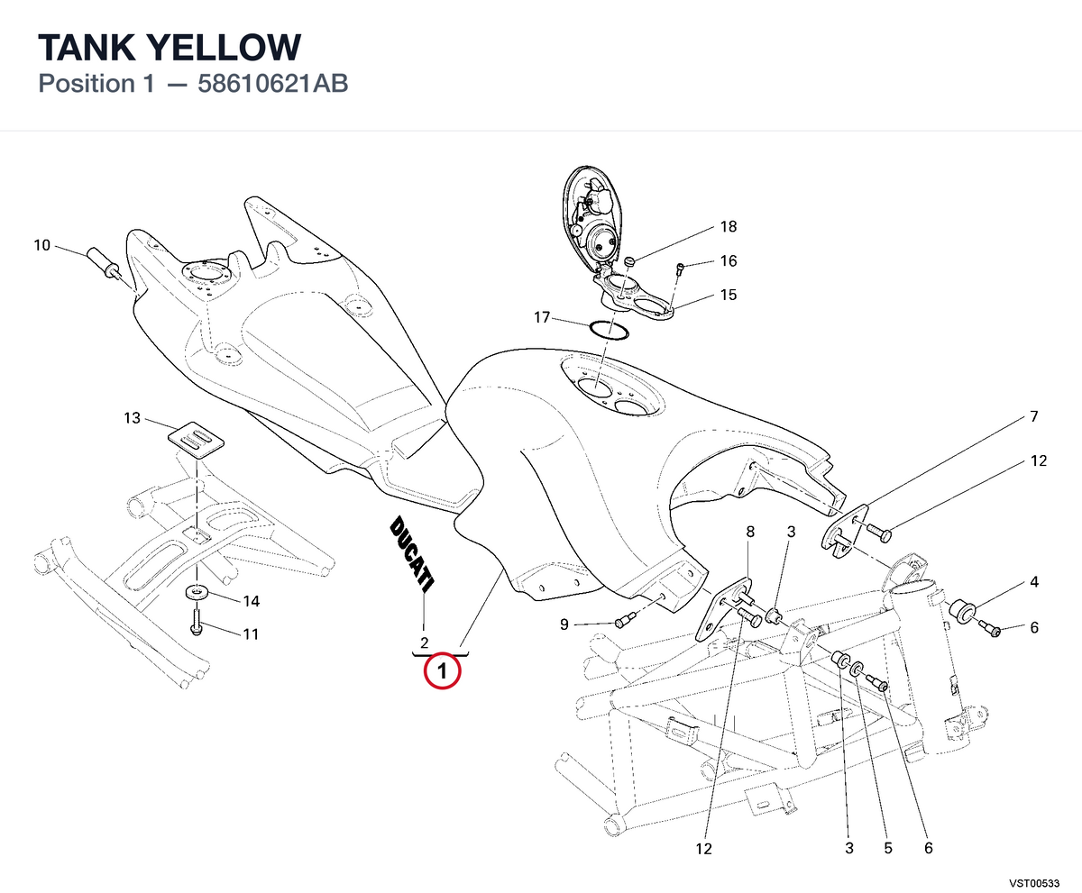 TANK YELLOW 58610621AB diagram position