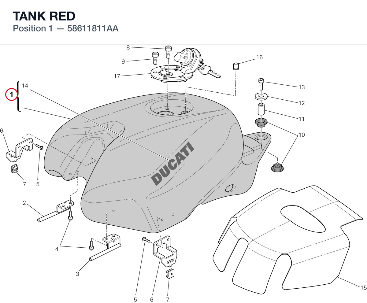 TANK RED 58611811AA diagram position
