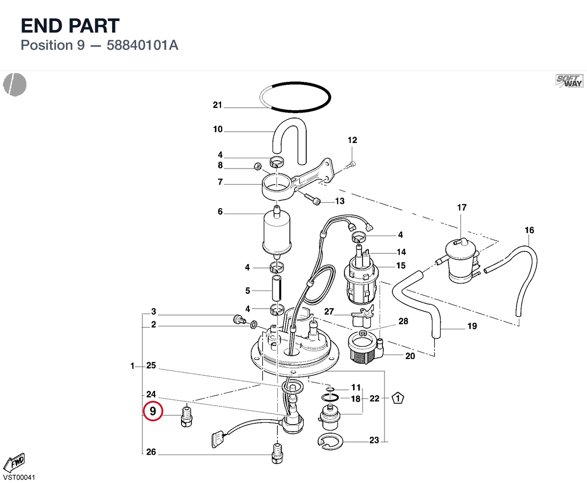 END PART 58840101A diagram position