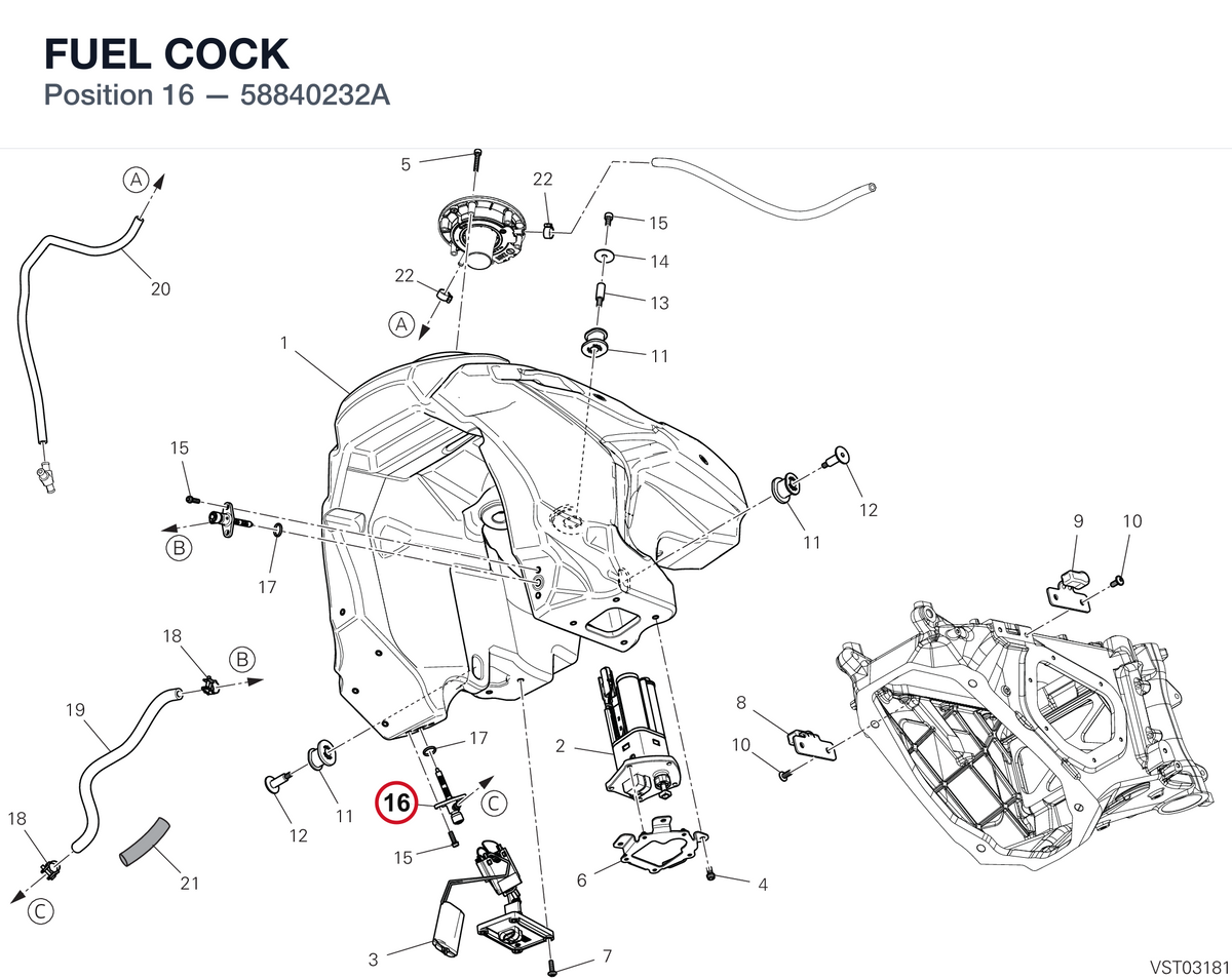 FUEL COCK 58840232A diagram position