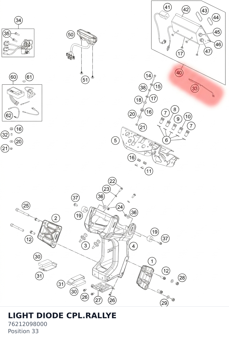 Diagram preview: LIGHT DIODE CPL.RALLYE (76212098000)