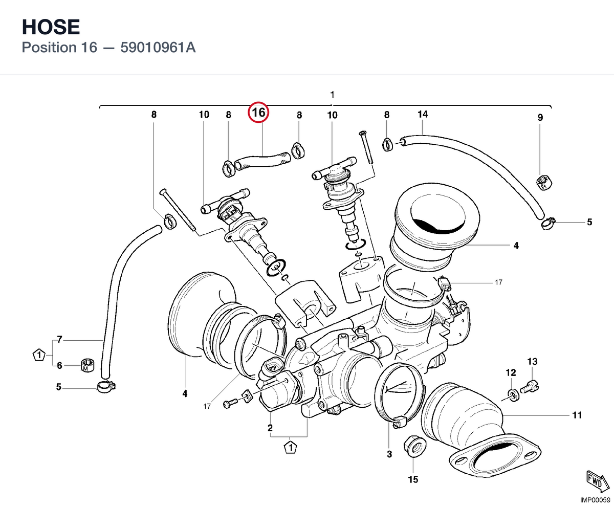 HOSE 59010961A diagram position