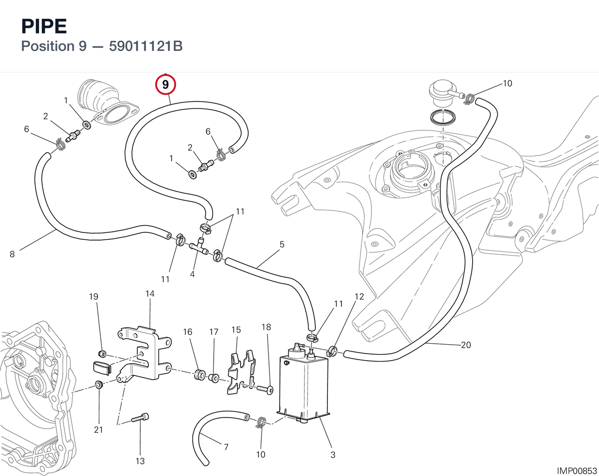 PIPE 59011121B diagram position