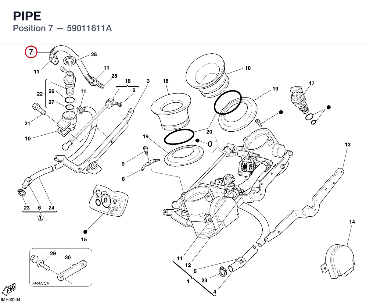 PIPE 59011611A diagram position