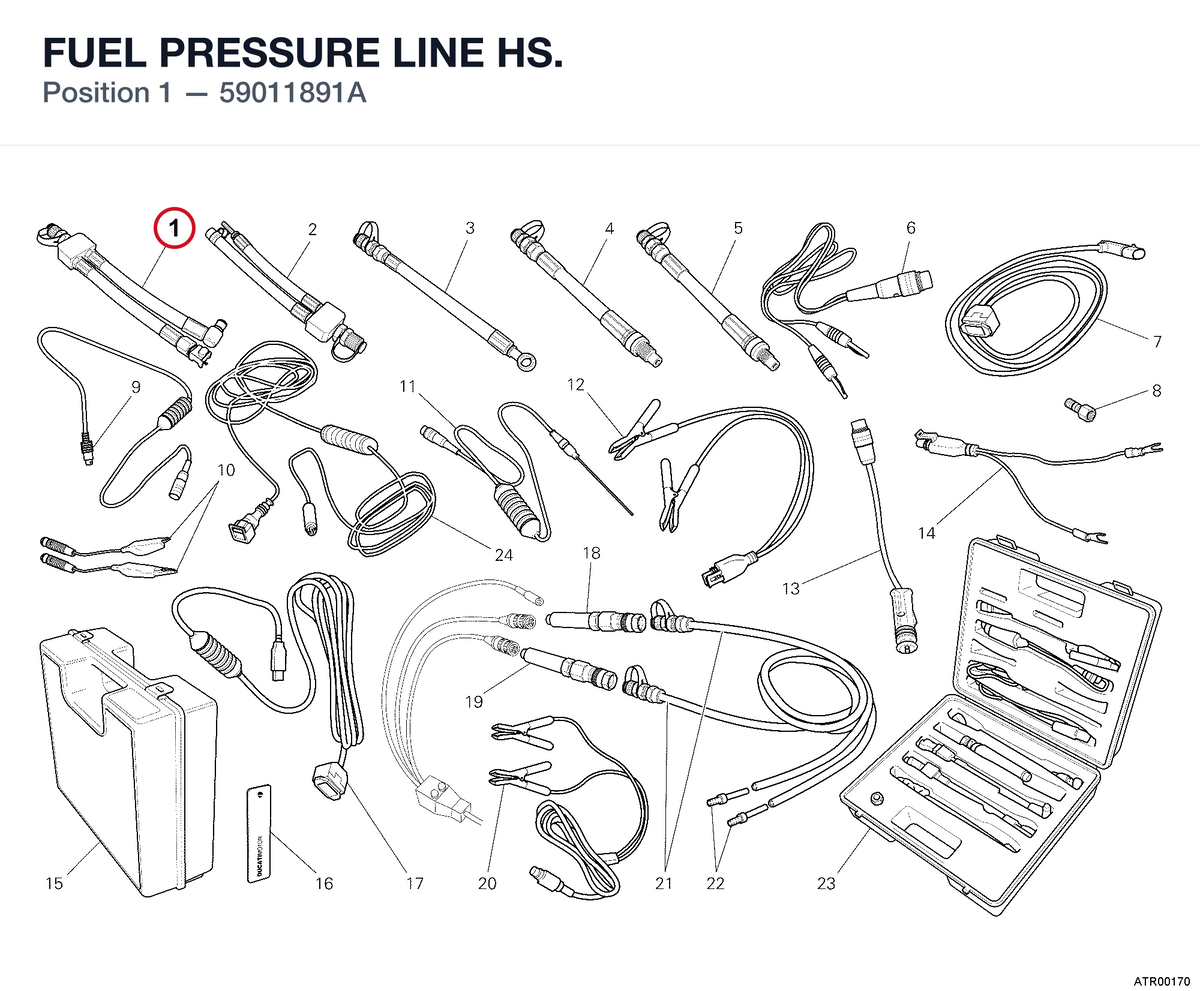 FUEL PRESSURE LINE HS.