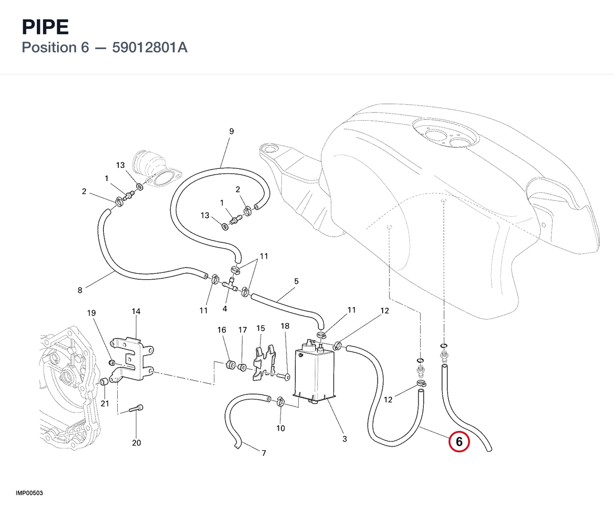 PIPE 59012801A diagram position