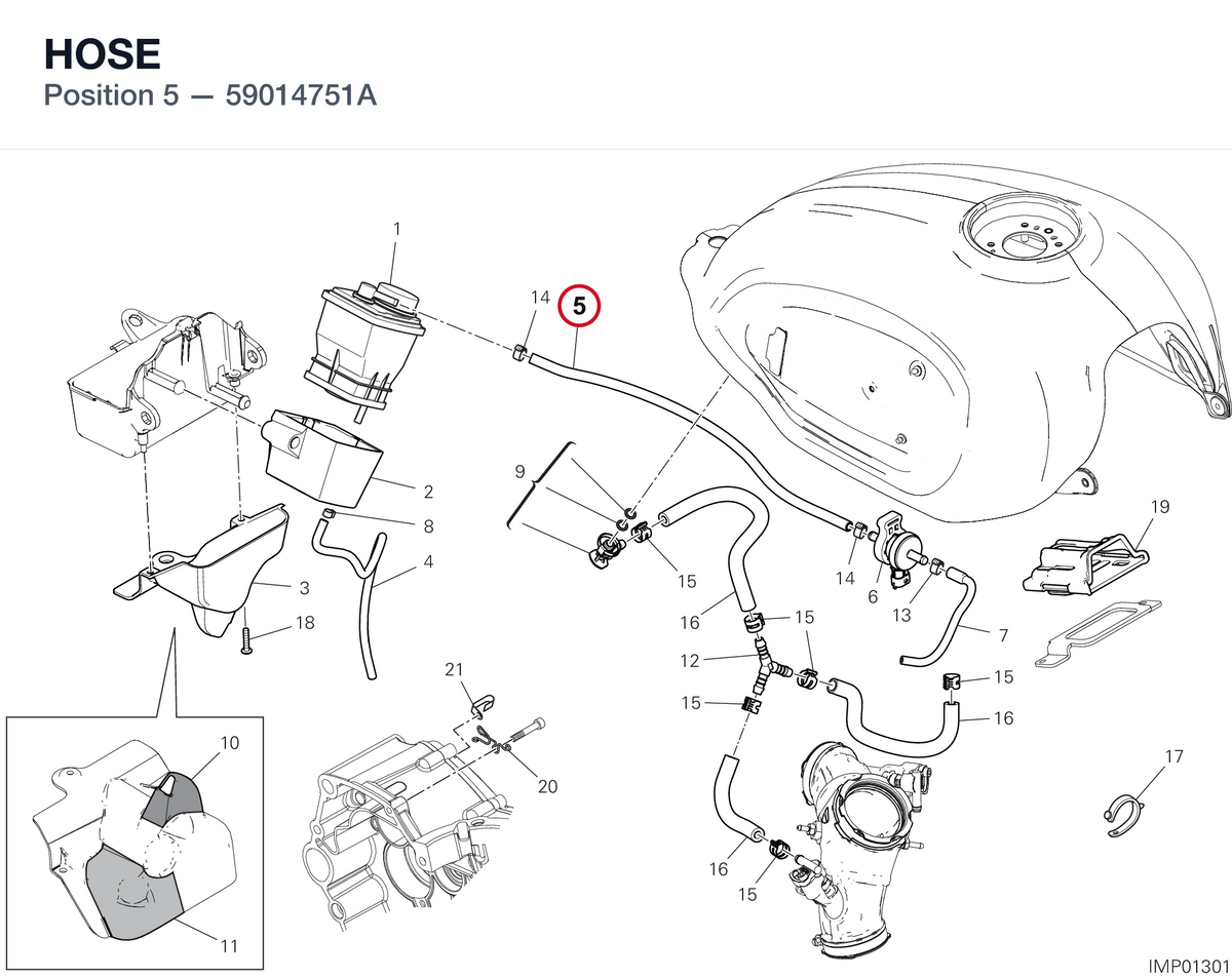 HOSE 59014751A diagram position