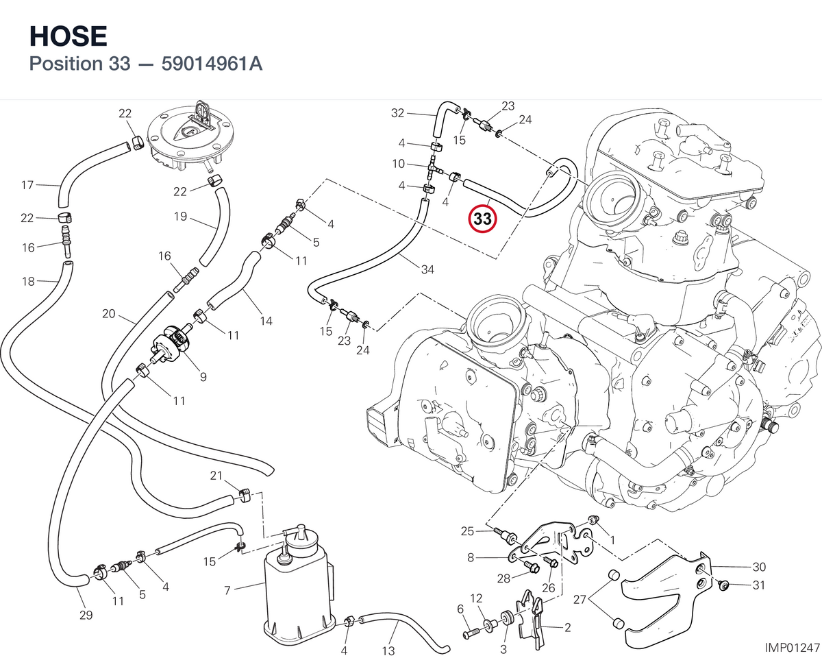 HOSE 59014961A diagram position
