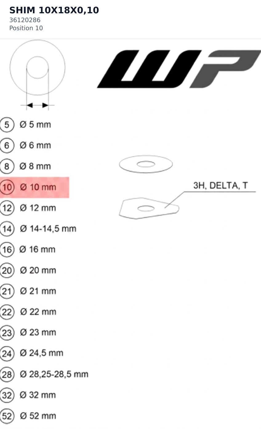 Diagram preview: SHIM 10X18X0,10 (36120286)