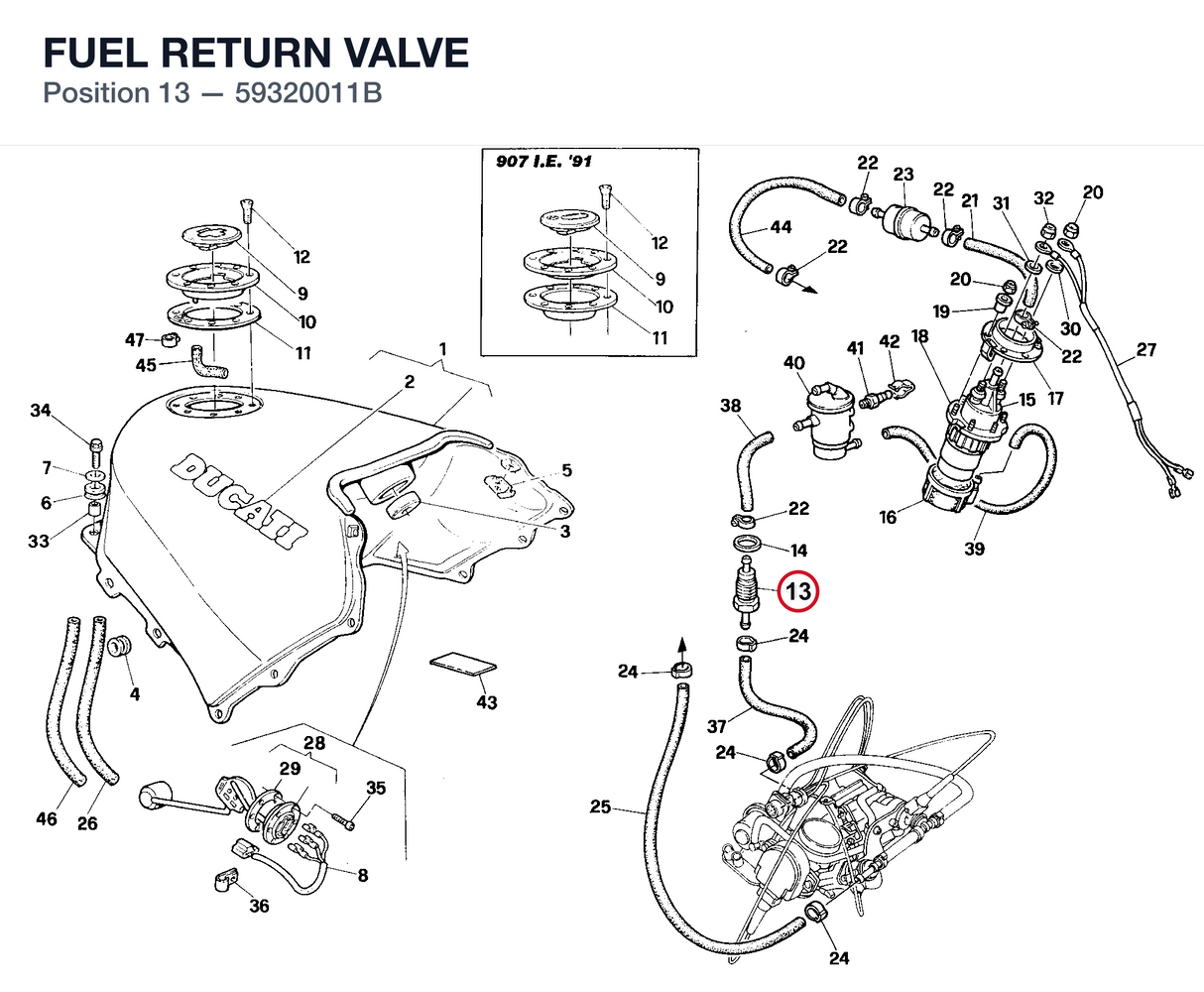 FUEL RETURN VALVE