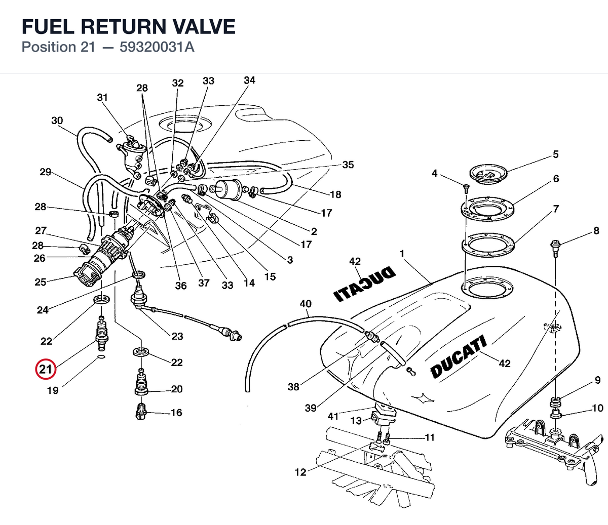 FUEL RETURN VALVE