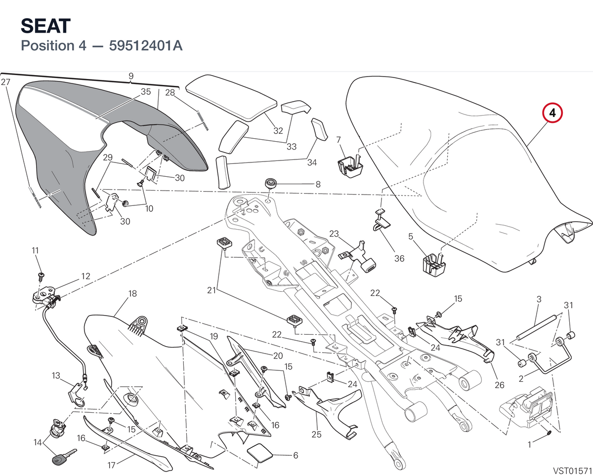SEAT 59512401A diagram position