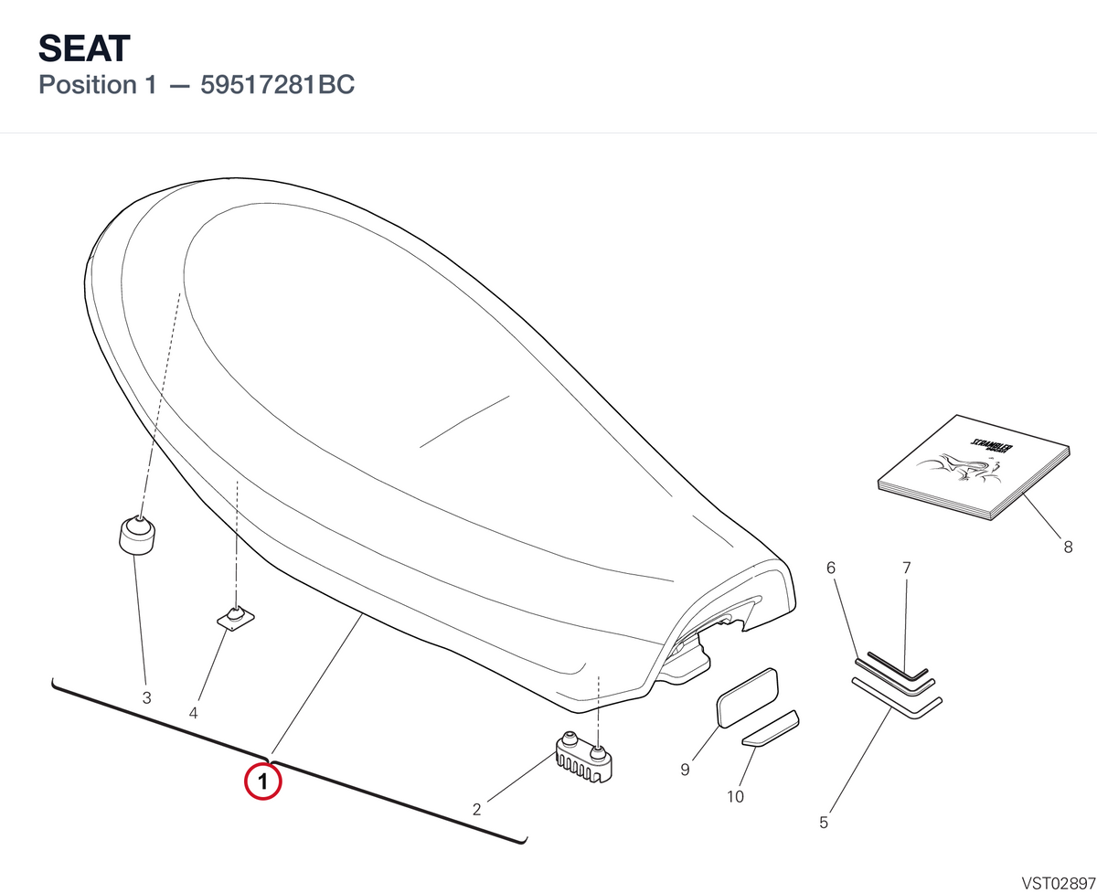 SEAT 59517281BC diagram position