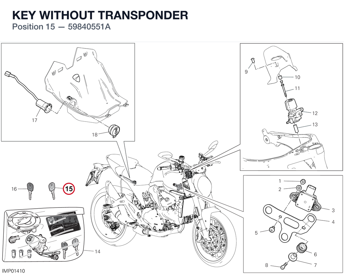 KEY WITHOUT TRANSPONDER 59840551A diagram position