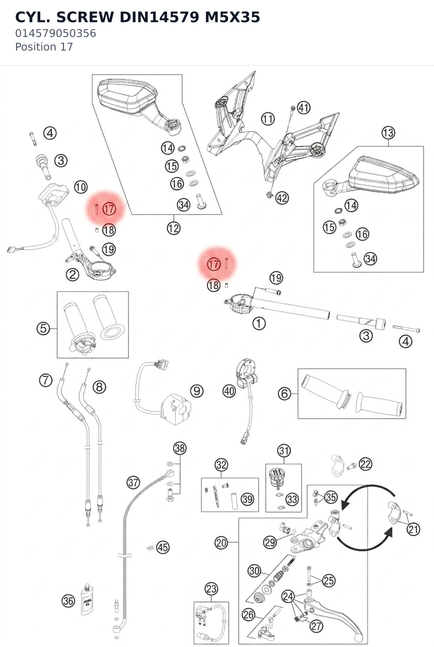Diagram preview: CYL. SCREW DIN14579 M5X35 (014579050356)