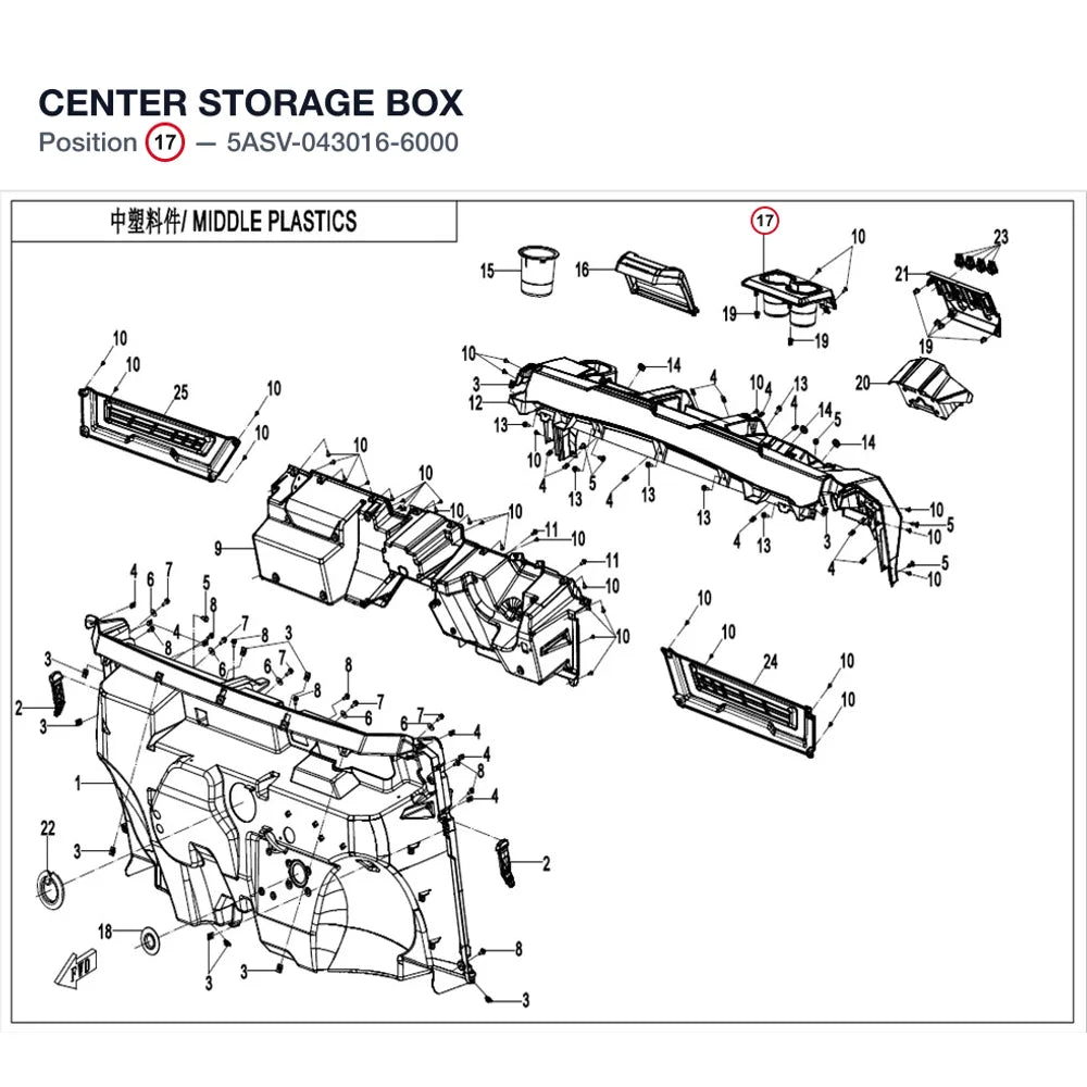 CENTER STORAGE BOX product image