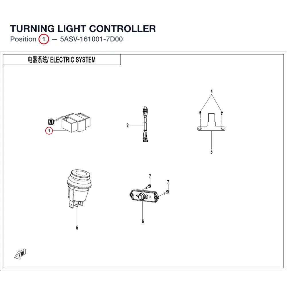 TURNING LIGHT CONTROLLER product image