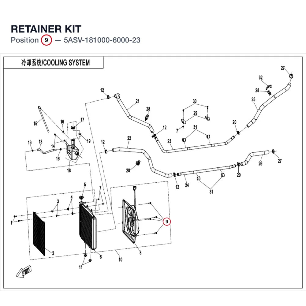 RETAINER KIT product image