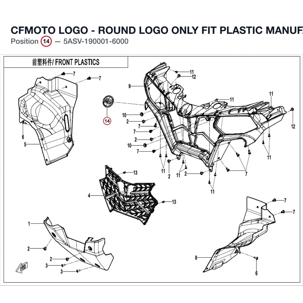CFMOTO LOGO - ROUND LOGO product image