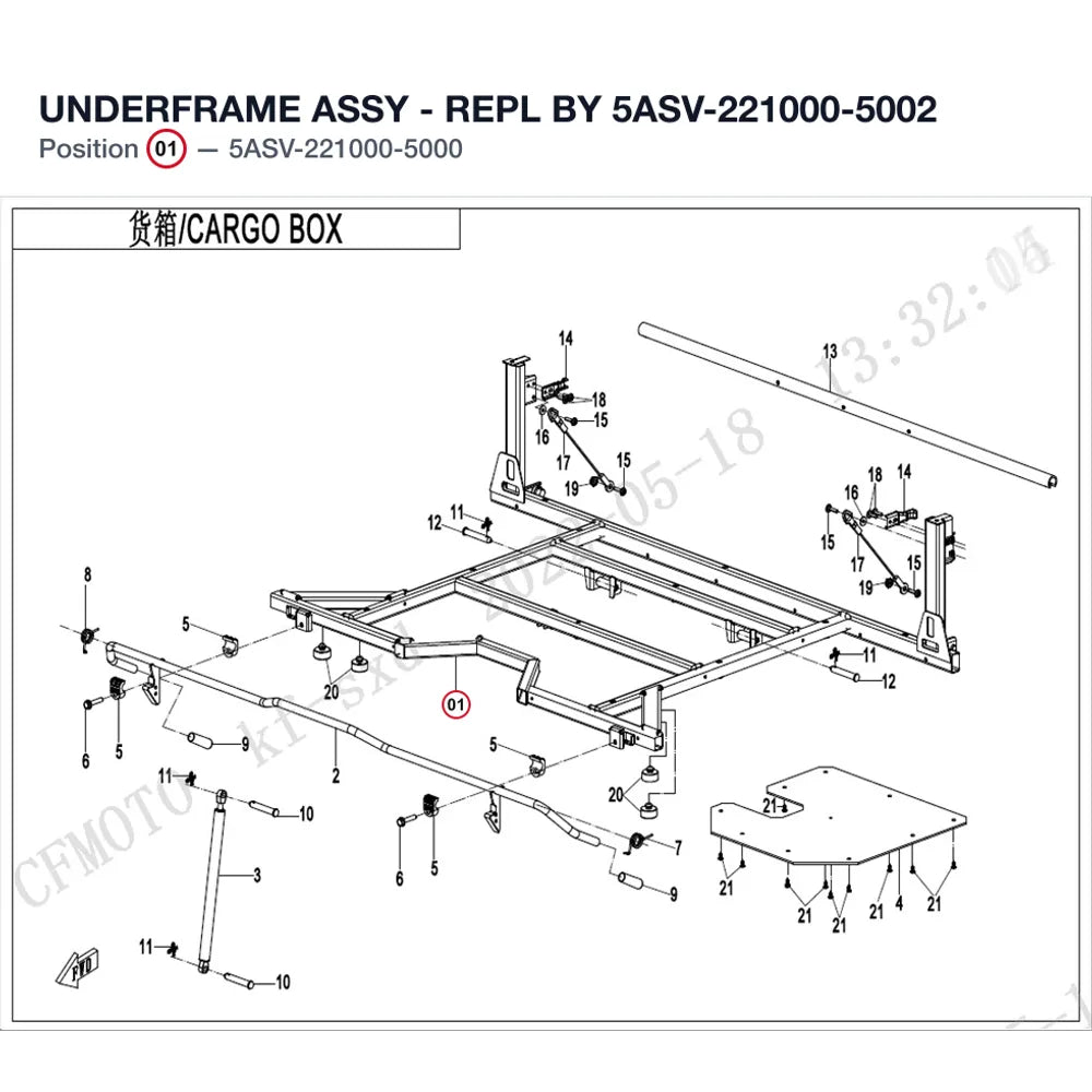 UNDERFRAME ASSY - REPL BY 5ASV-221000-5002 product image