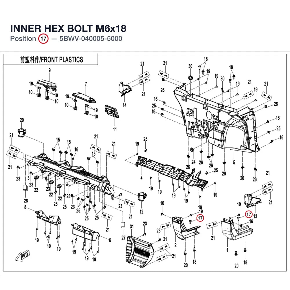 INNER HEX BOLT M6x18 product image