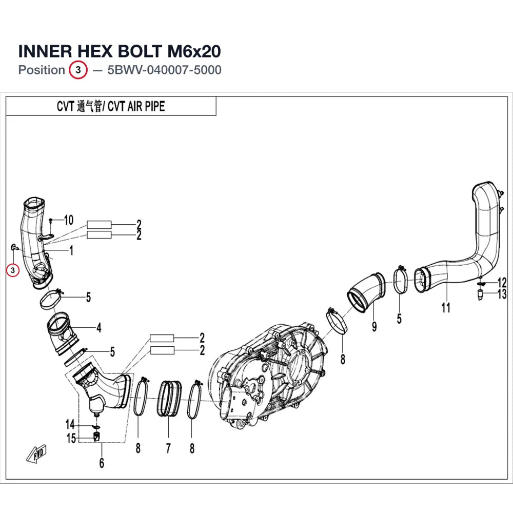 INNER HEX BOLT M6x20 product image
