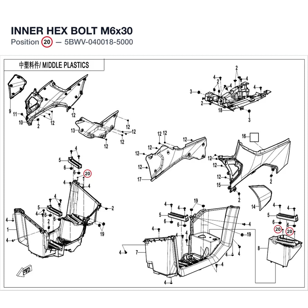 BOLT M6x30 product image