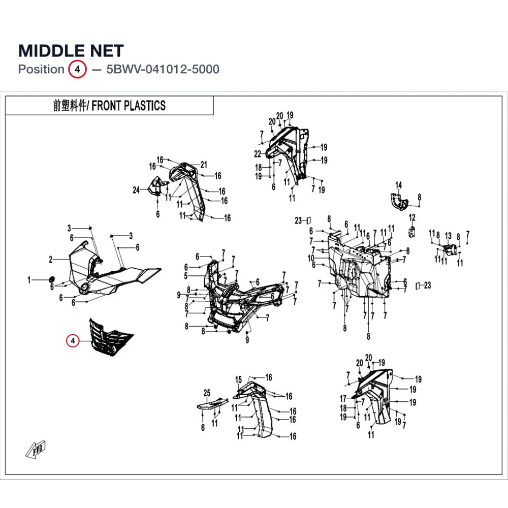 MIDDLE NET product image