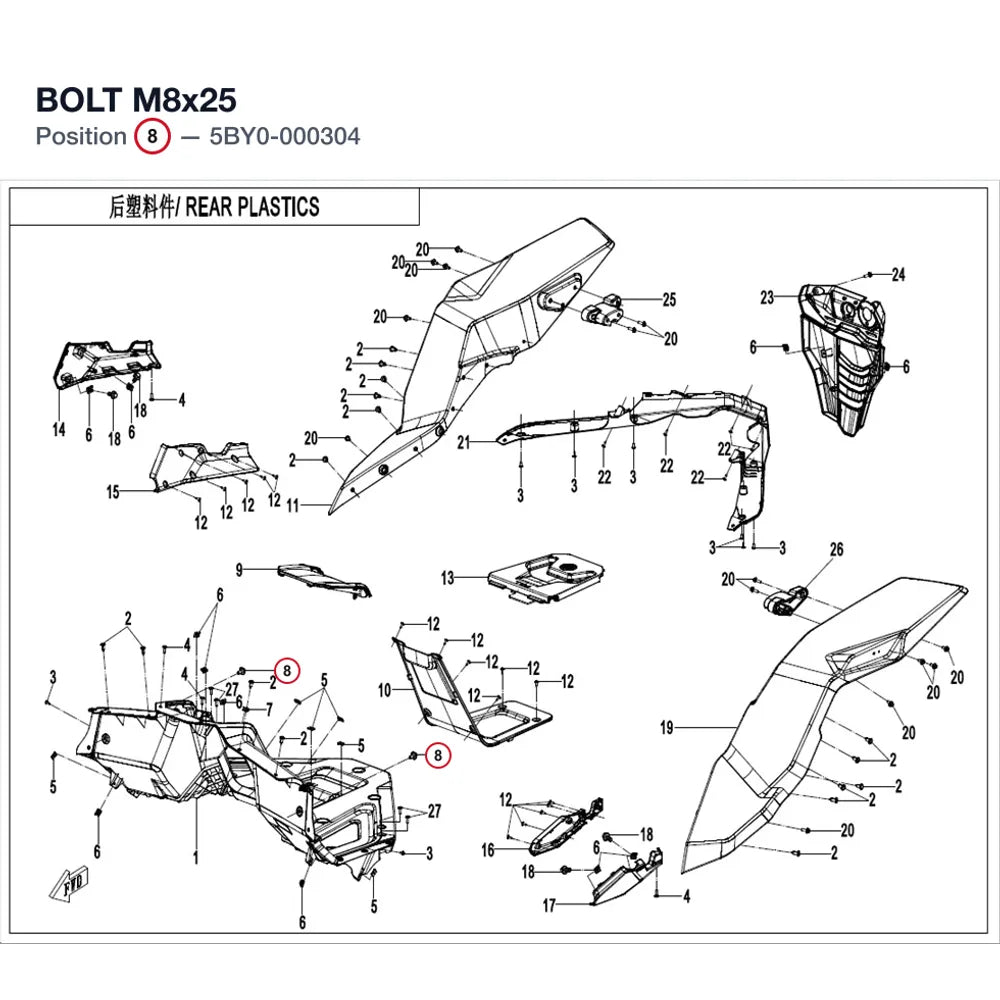 BOLT M8x25 product image