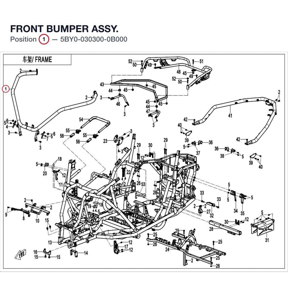 FRONT BUMPER ASSY. product image