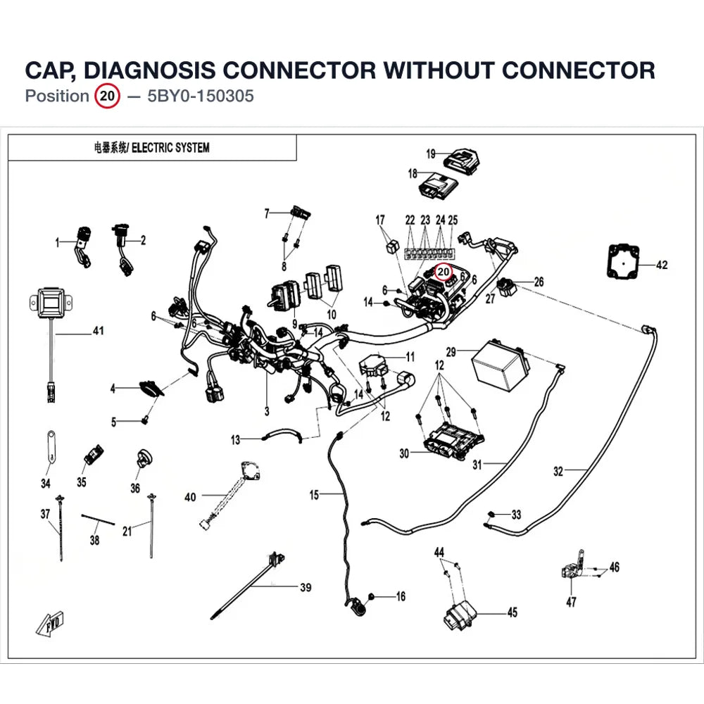 CAP, DIAGNOSIS CONNECTOR product image