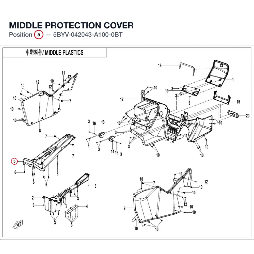 MIDDLE PROTECTION COVER product image