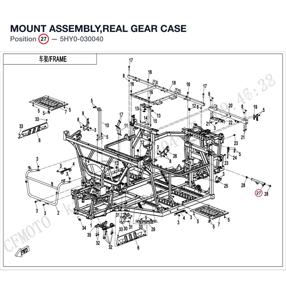 MOUNT ASSEMBLY,REAL GEAR CASE product image