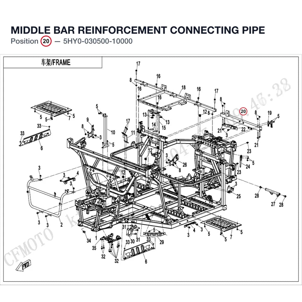 MIDDLE BAR REINFORCEMENT CONNECTING PIPE product image