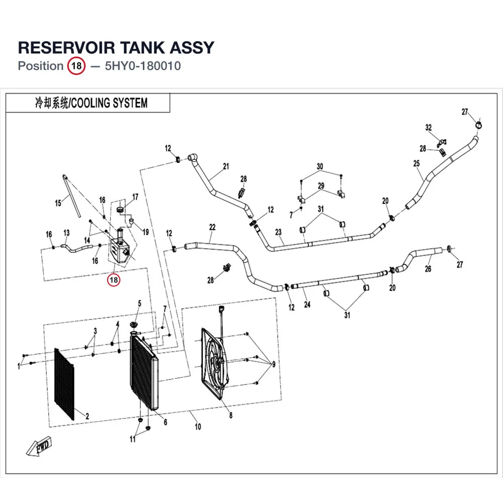 RESERVOIR TANK ASSY product image