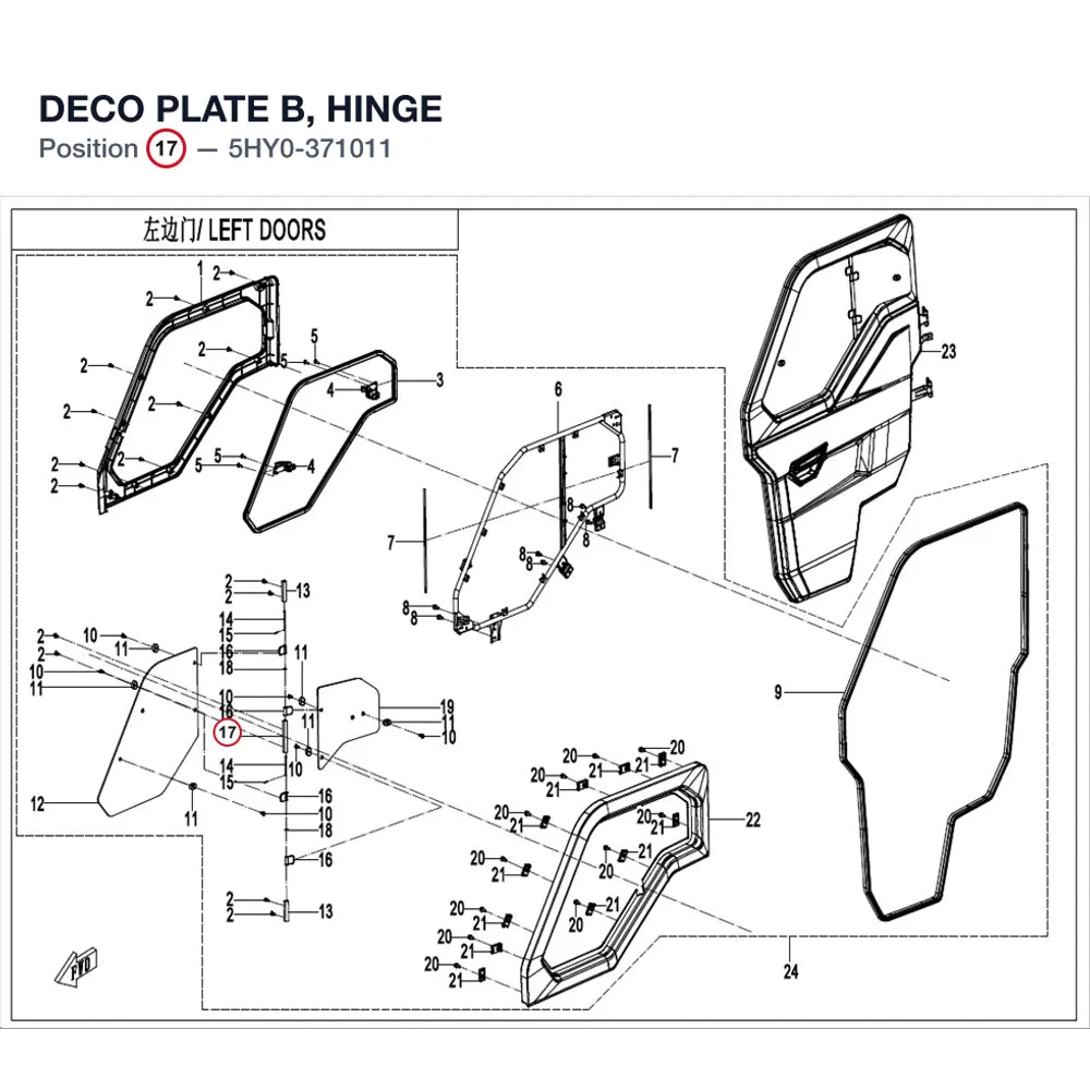 DECO PLATE B, HINGE product image