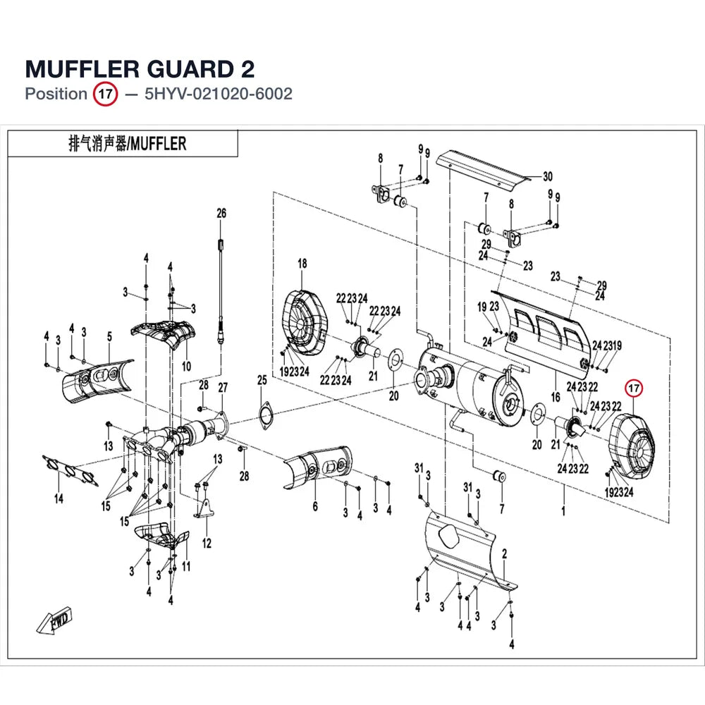MUFFLER GUARD 2 product image