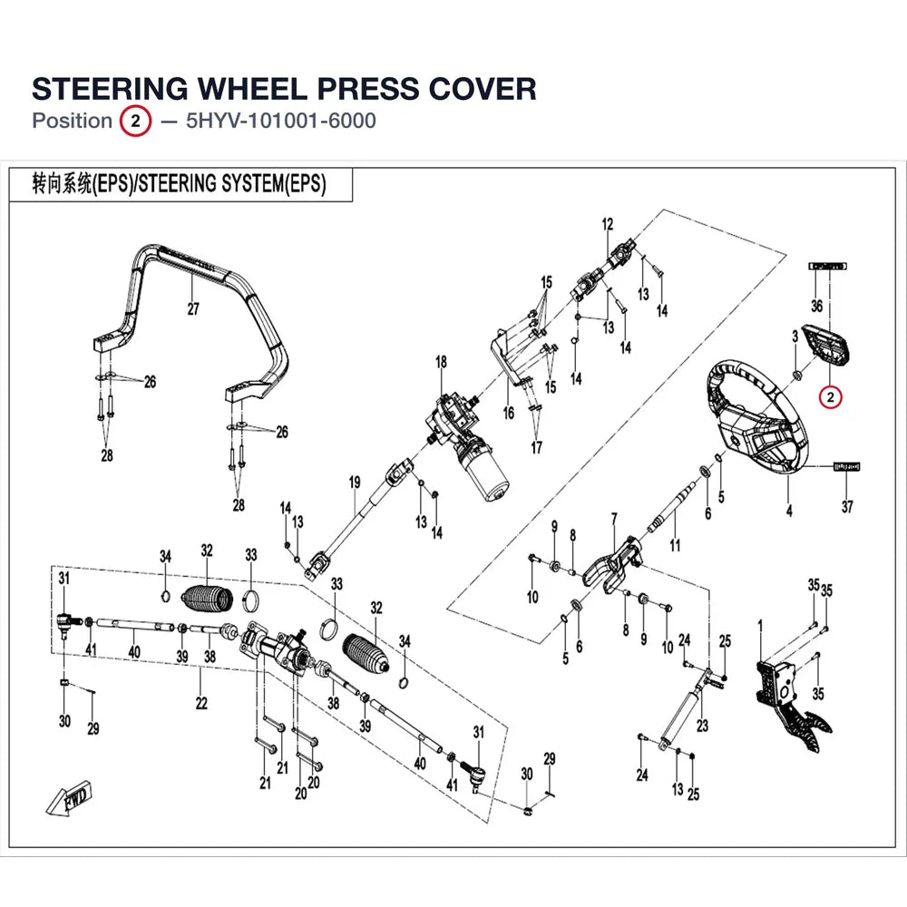 STEERING WHEEL PRESS COVER product image