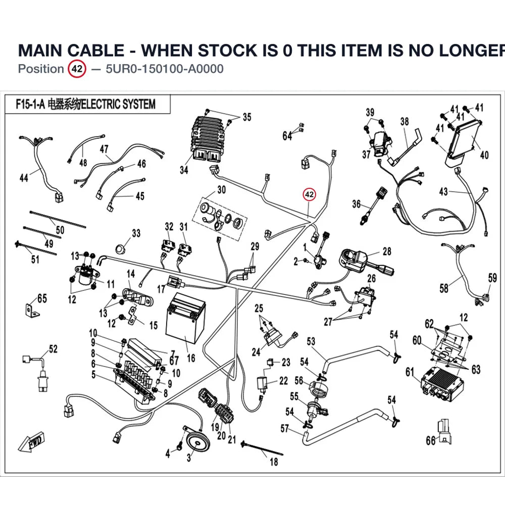 MAIN CABLE - WHEN STOCK IS 0 THIS ITEM IS NO LONGER AVAILABLE product image